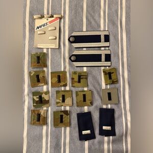 Military Rank Insignia Patches Set